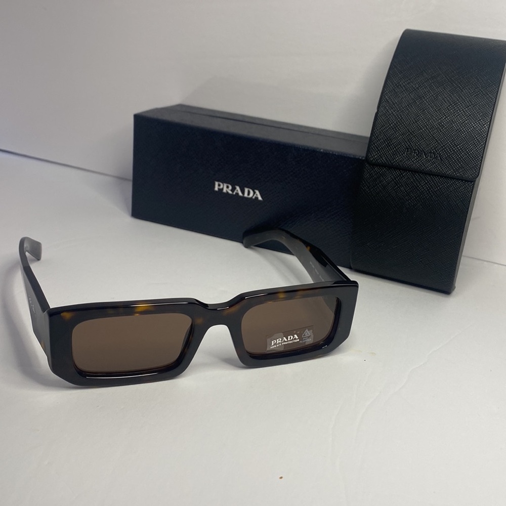 New - Prada PRADA SYMBOLE PR 06YS Tortoise/Dark Brown 53/21/145 unisex S… - Picture 9 of 17